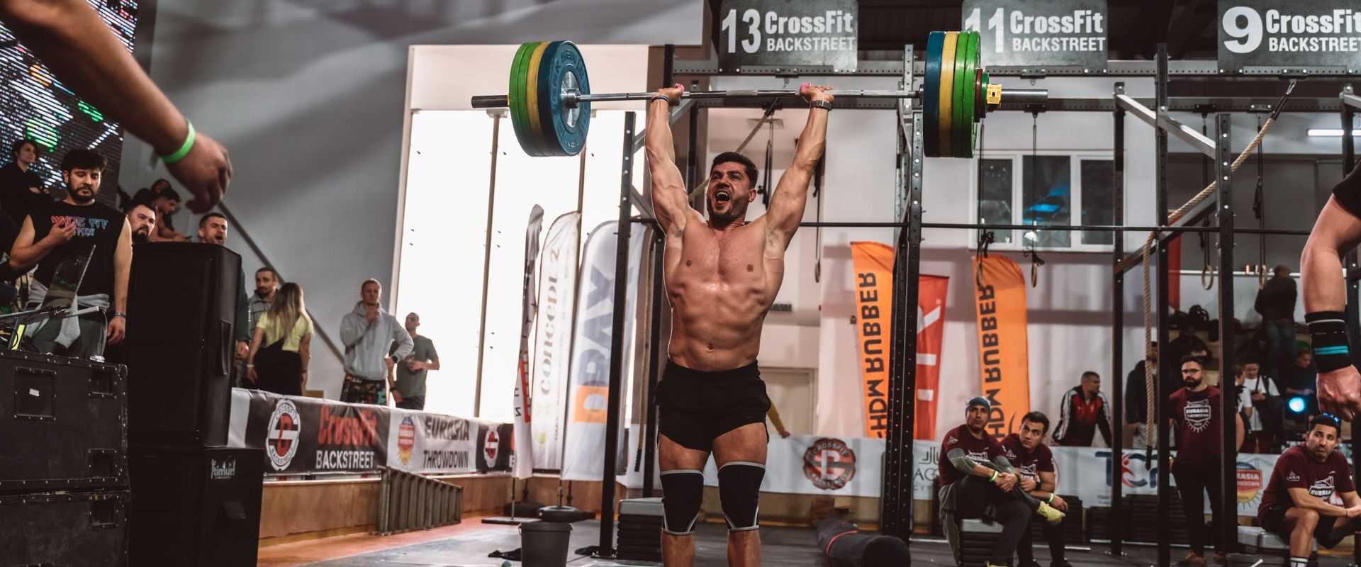 Vægtløftning ved et crossfit-stævne