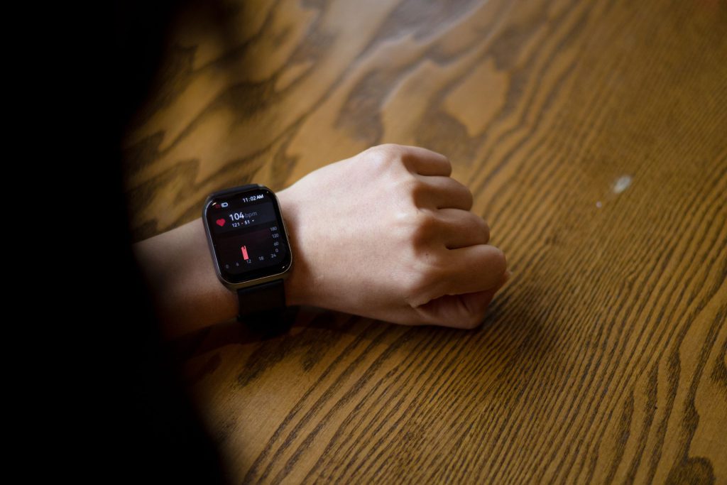Smartwatch viser pulsen