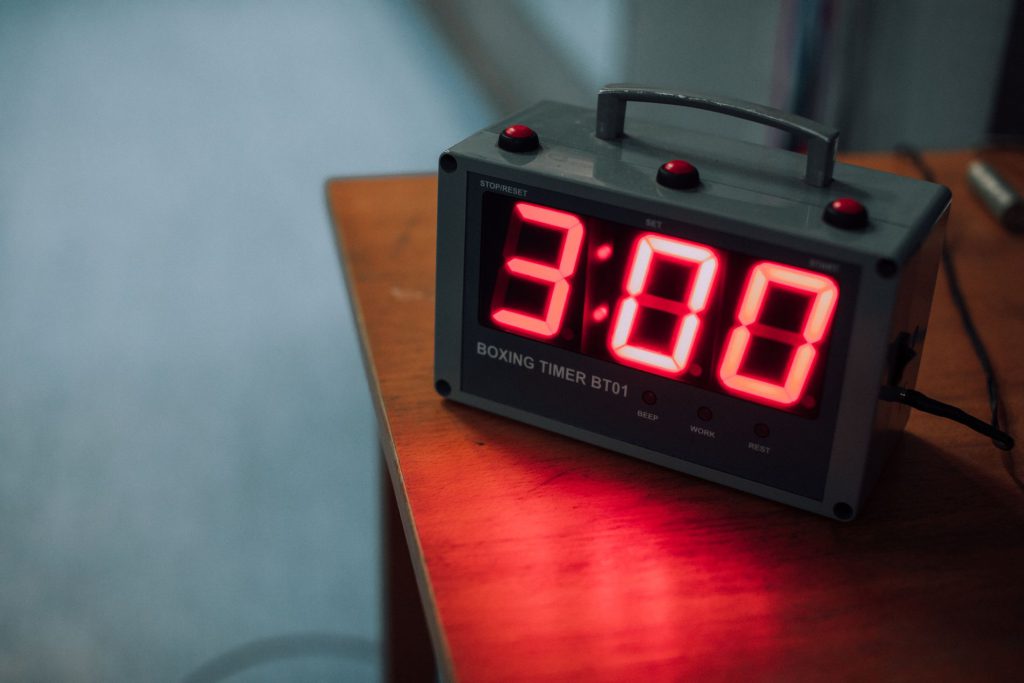 Digital timer viser 3:00