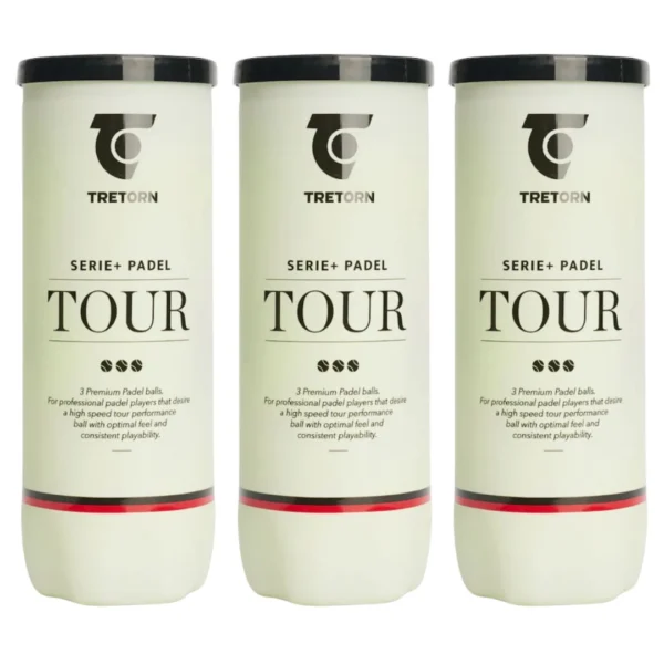 3x Tretorn Serie+ Padel Tour 3 stk.