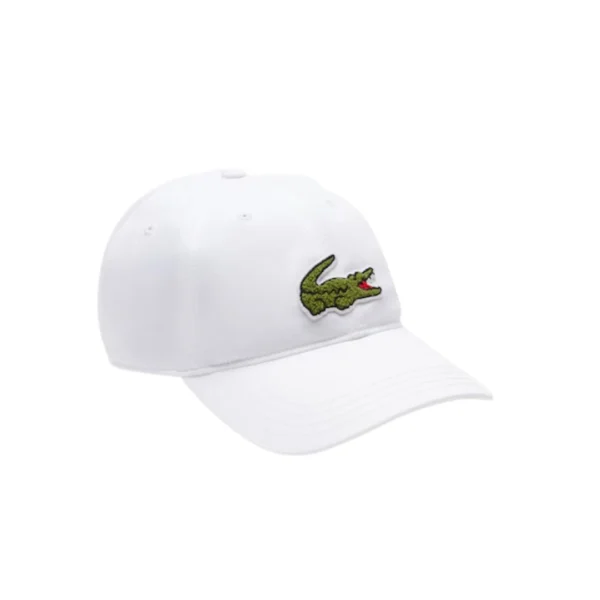 Lacoste Crocodile Badge Cotton Twill Cap White