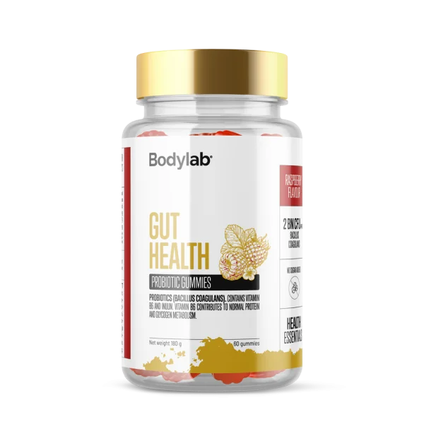 Gut Health Gummies (60 stk) - Raspberry