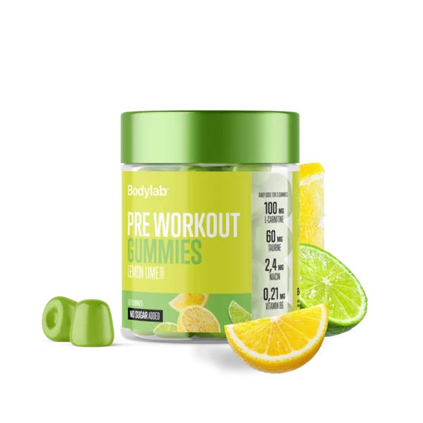 Pre Workout Gummies (60 stk) - Lemon Lime