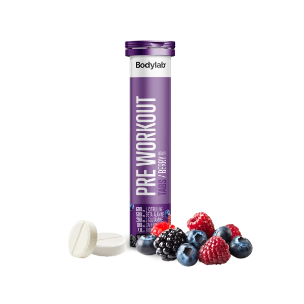 Pre Workout Tabs (20 stk) - Berry
