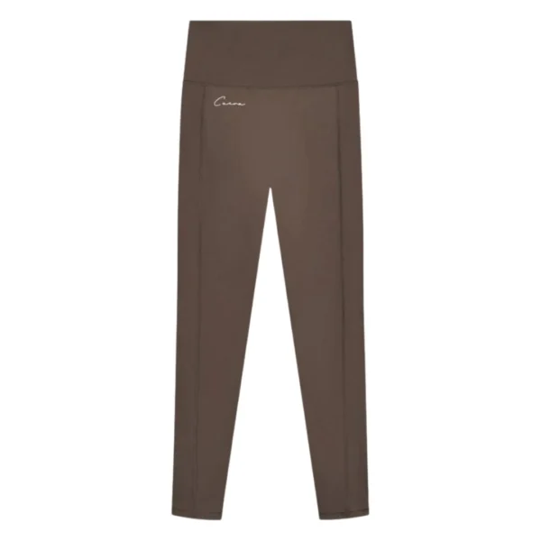 Cuera Active Logo Tights Long Dark Brown