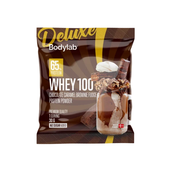 Whey 100 Deluxe Sample (30) - Chocolate Caramel Brownie Fudge